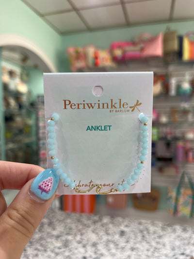 Periwinkle Wave Anklets