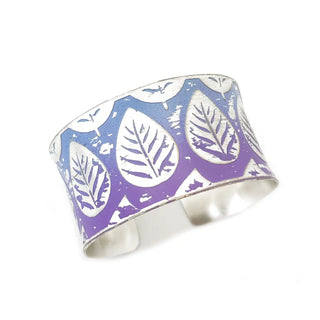 Coastal Silver Patina Cuff Bracelets