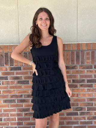 lulu black dress LuLu B Back to Black Cha Cha Dress – Salty Chic Boutique