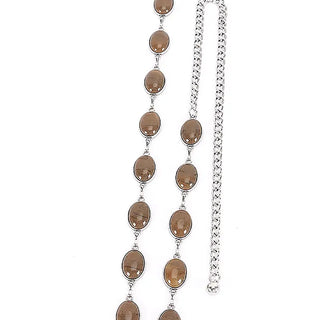 Vintage Acrylic Metal Chain Belt