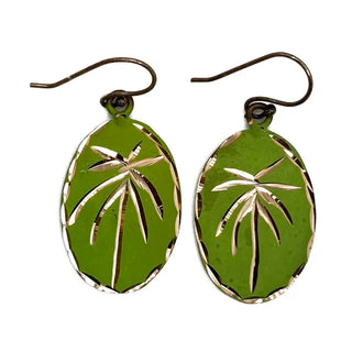 Patina Palm Paradise Earrings