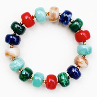Acrylic Oval Beaded Bracelet