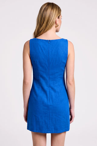 Coastal Embroidery Mini Dress