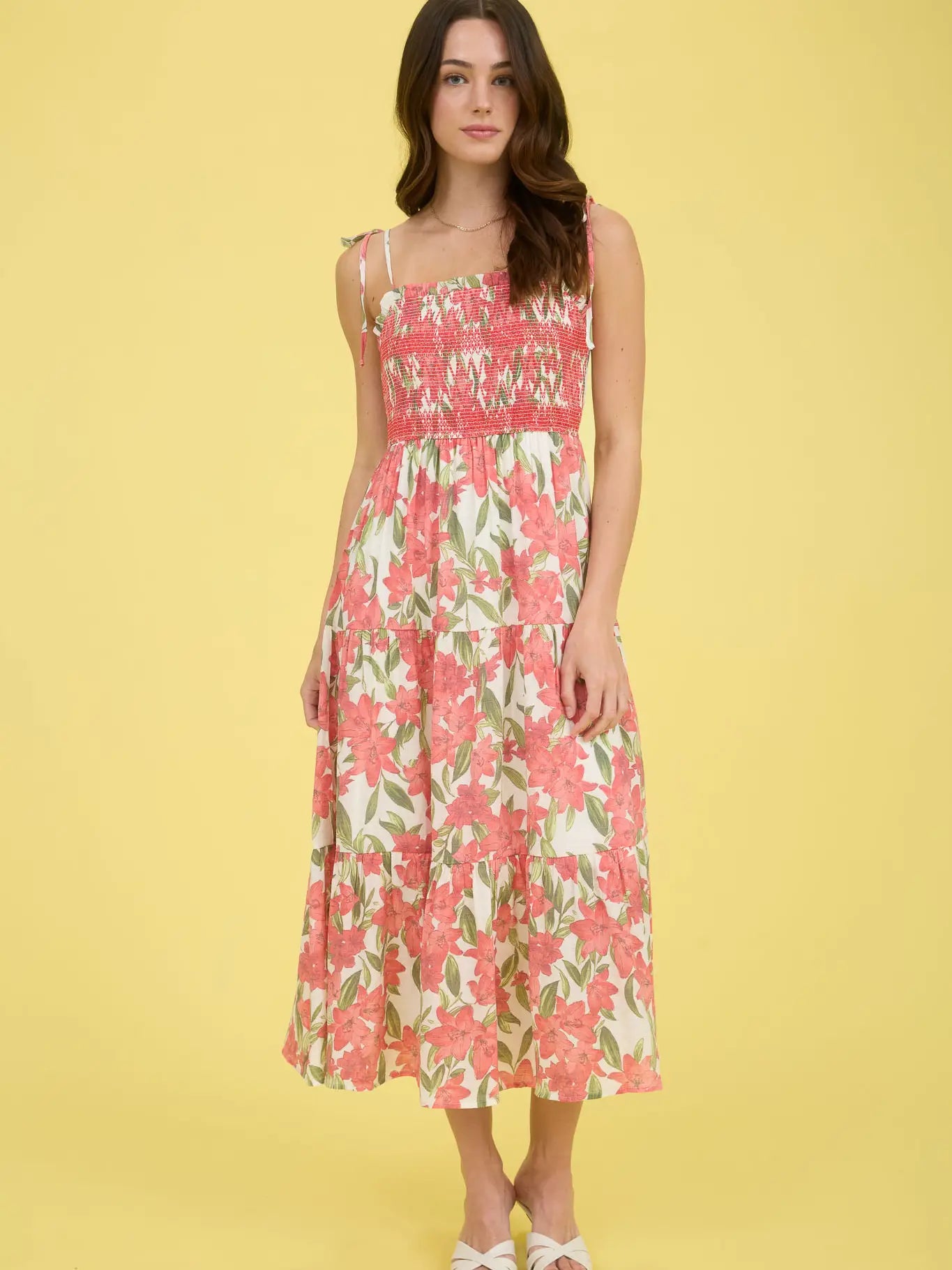 Tabitha Tiered Floral Midi Dress