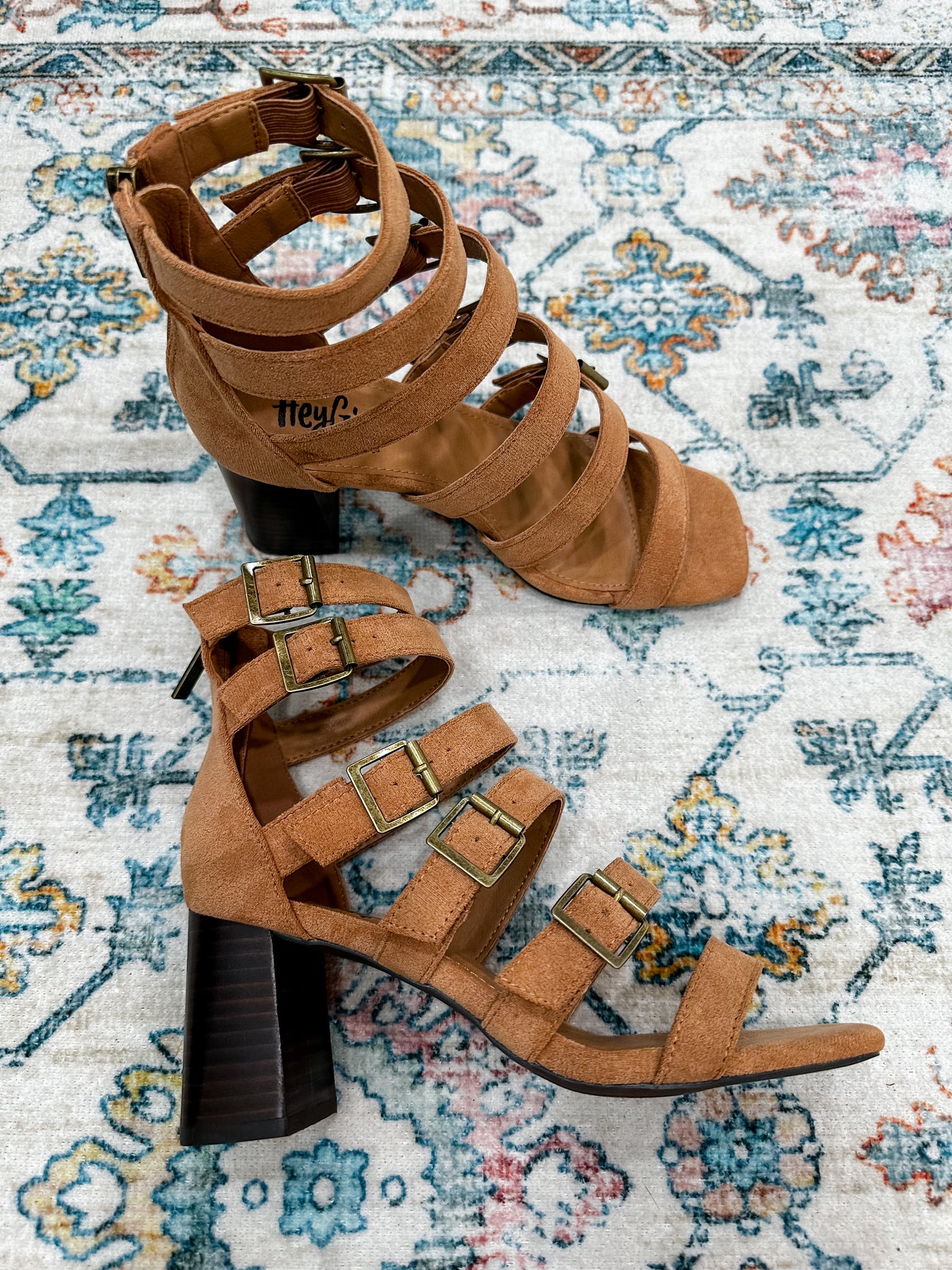 Corkys Camel Buckle Down Heel