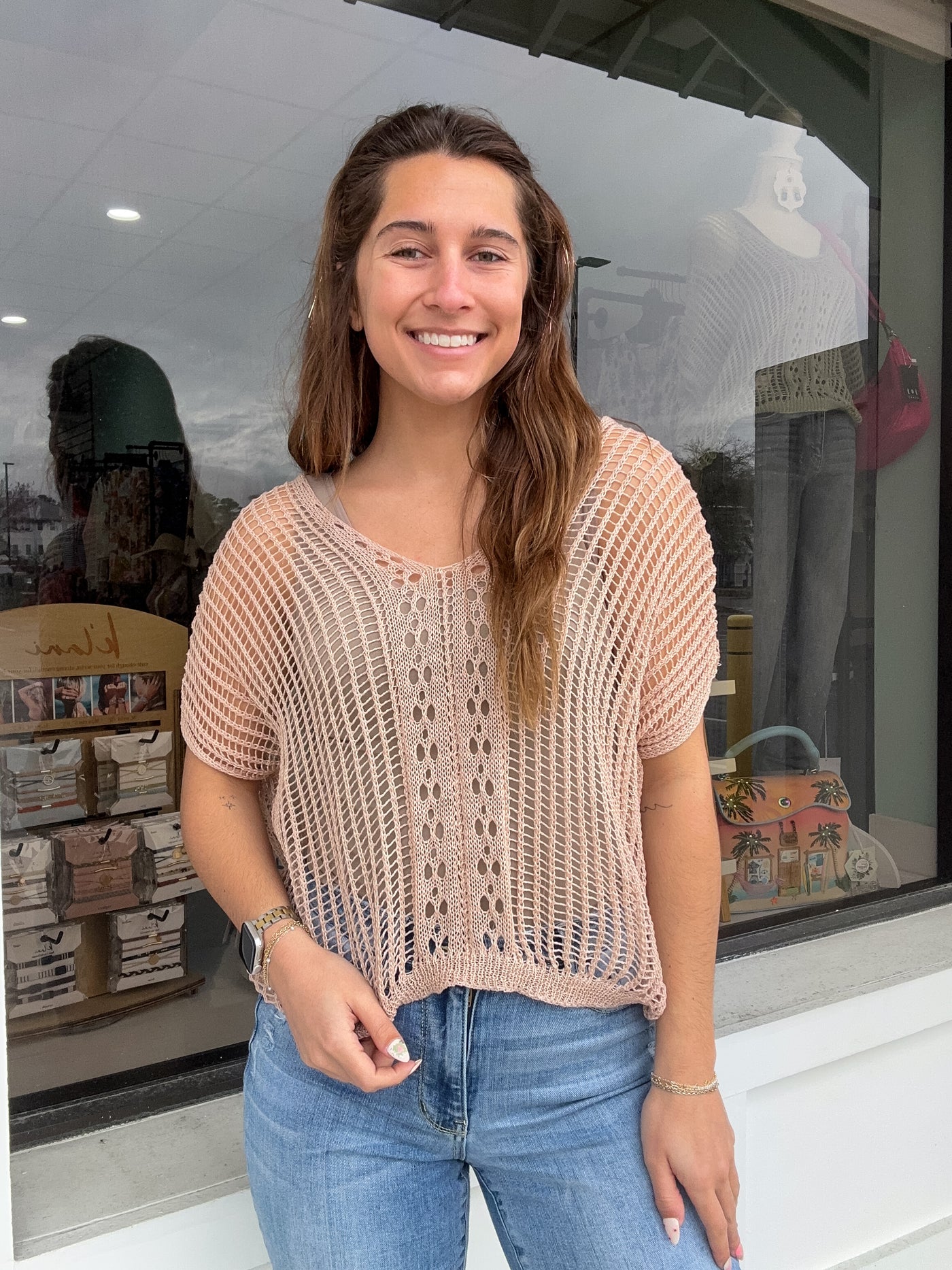 Oversized Stitch Knit Top