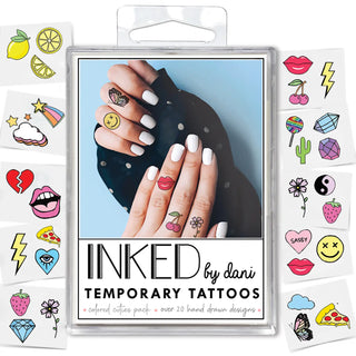 "Colored Cuties" Temporary Tattoo Pack