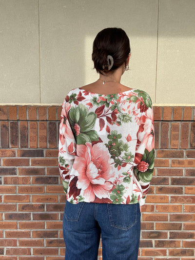Fallin' Flowers One Size Sweater