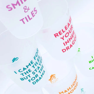 Mahjong Frosted Cups