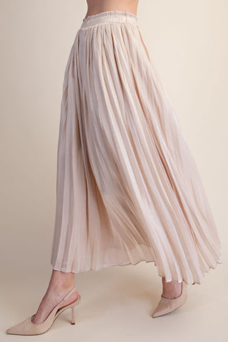 Shimmer Pleated Maxi Sirt