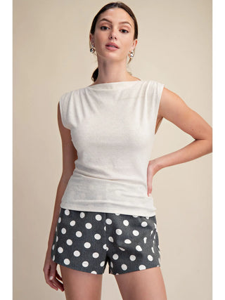 Chic Cowl Neck Knit Top