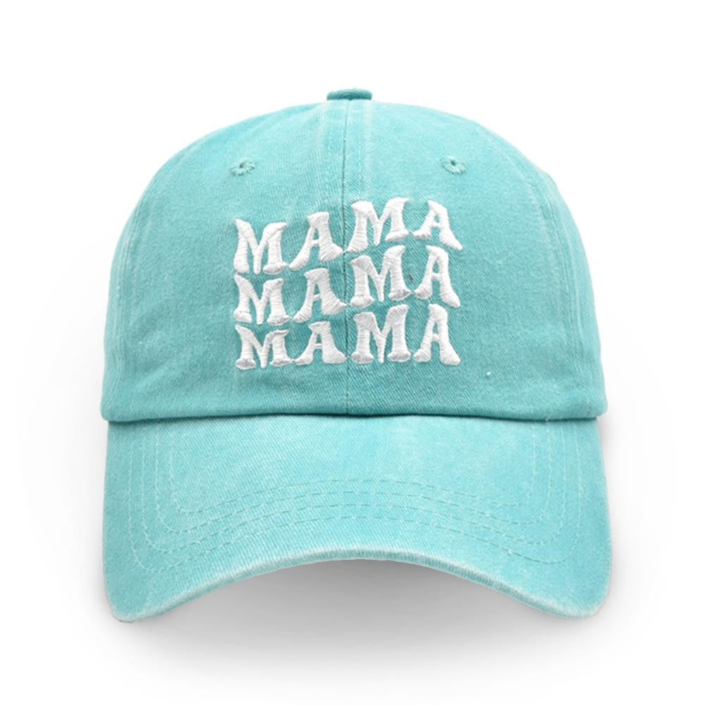 Distressed 'Mama' Embroidered Baseball Cap