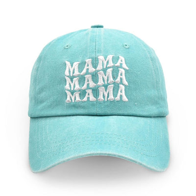 Distressed 'Mama' Embroidered Baseball Cap