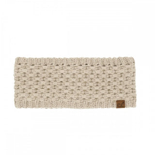 Cross Cell Stitch Knit Head Wrap