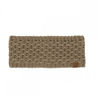 Cross Cell Stitch Knit Head Wrap