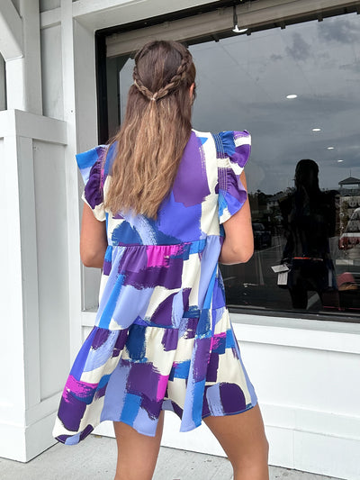 Umgee Brushstroke Dress