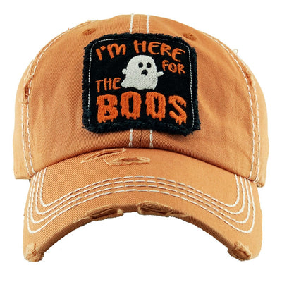 Here For The Boos Baseball Cap