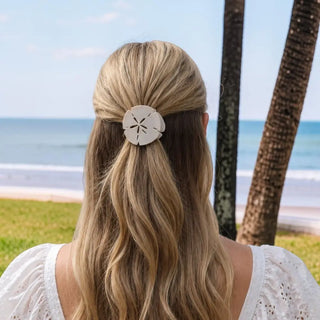 Teleties Flat Hair Clip Sand Dollar