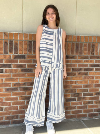 Umgee Beach Happy Linen Blend Pant