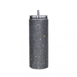 Rhinestone 20oz Tumbler With Screw on Lid and Straw