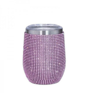 Rhinestone 12oz Stainless Wine Tumbler