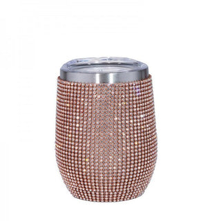 Rhinestone 12oz Stainless Wine Tumbler