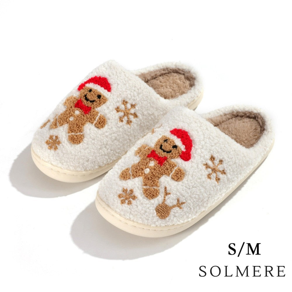 Gingerbread Slide On Slippers