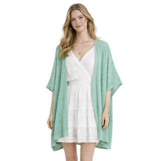 Hallie Open Knit Kimono