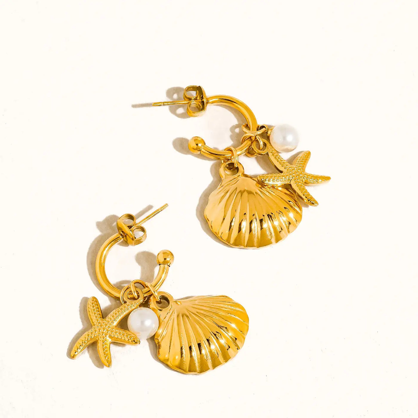 Marlene Sea Shell and Star Earrings
