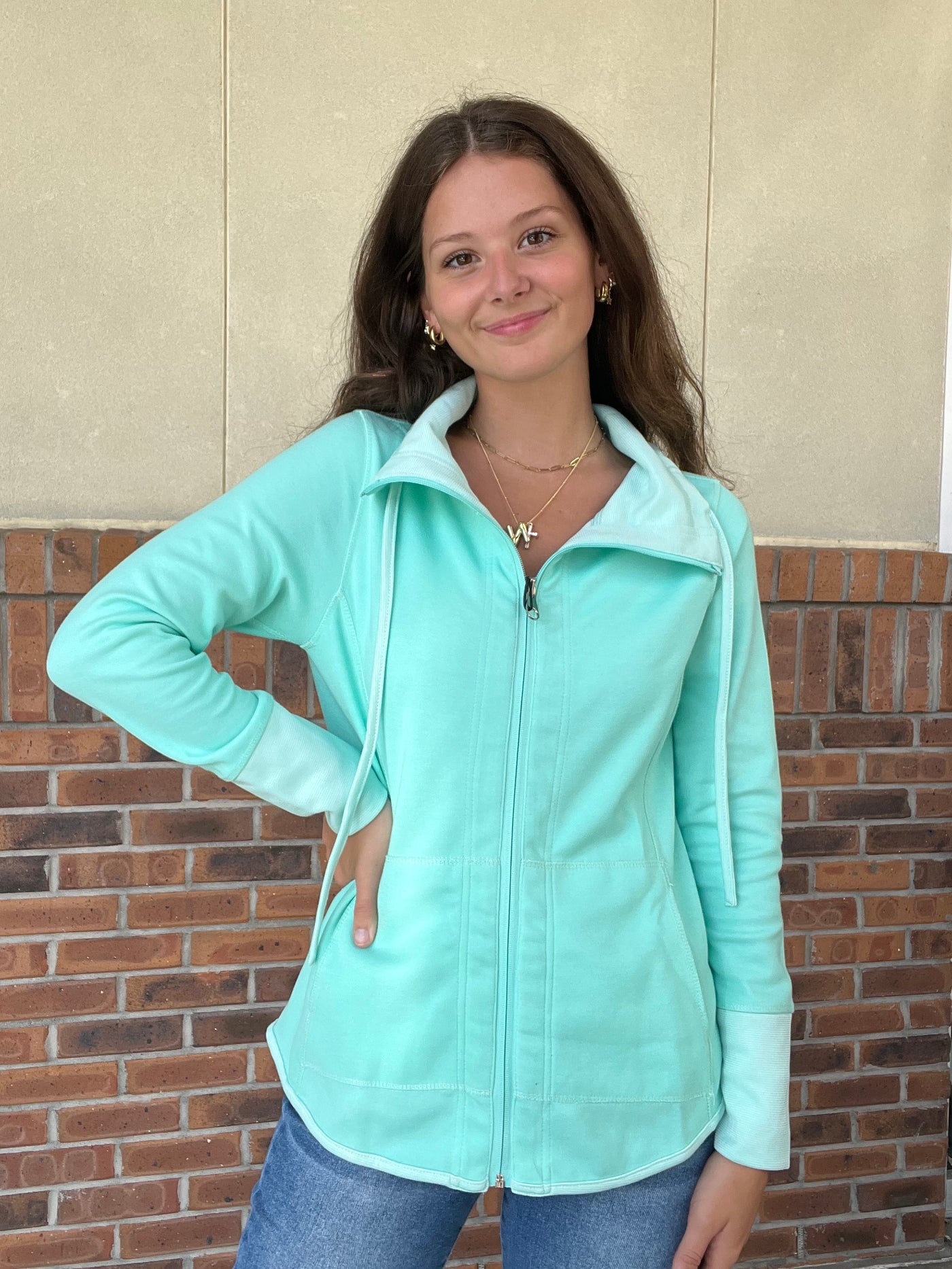 LuLu B Seafoam Reversible Jacket