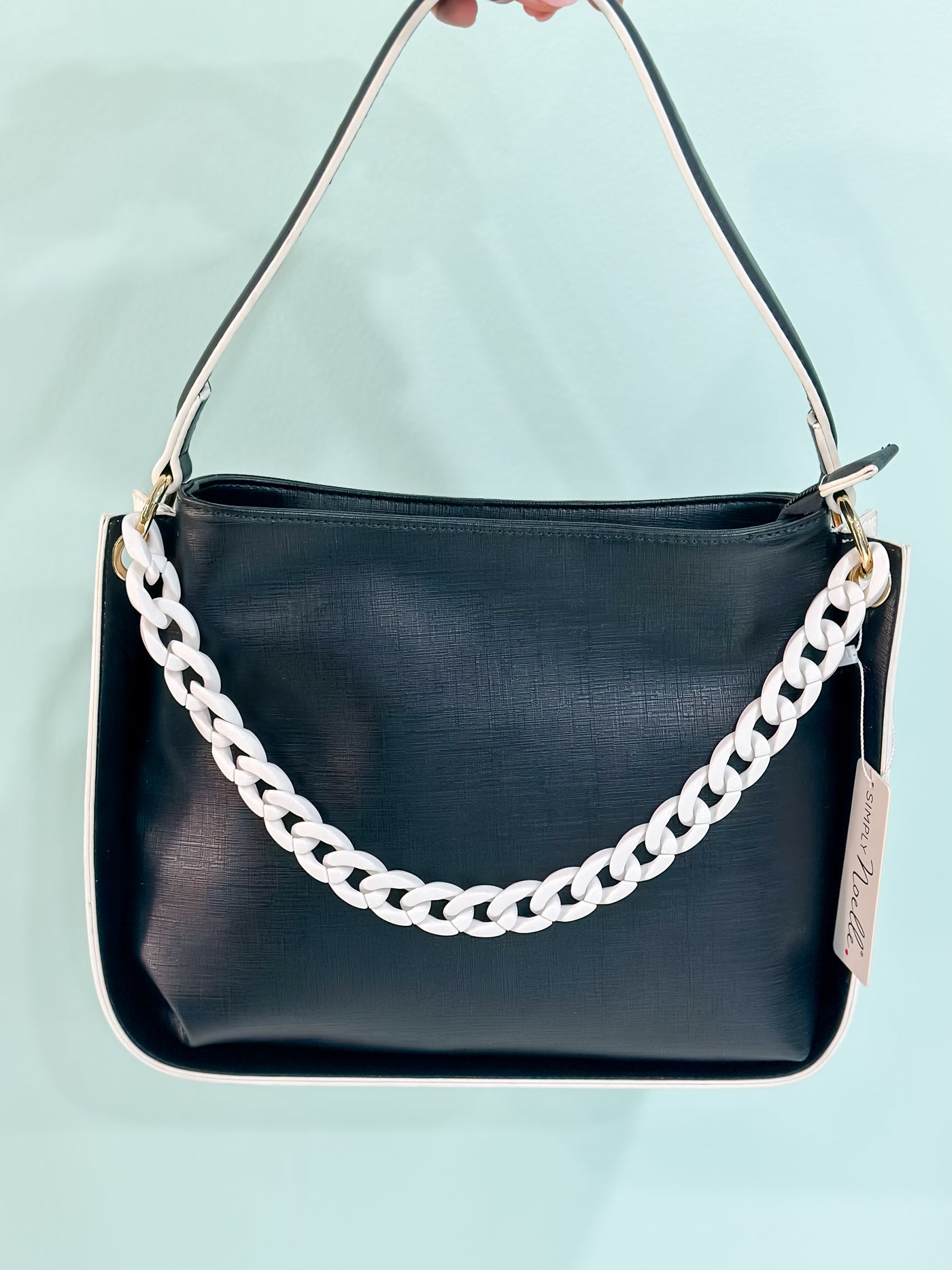 Simply Noelle Textured Chain Hobo