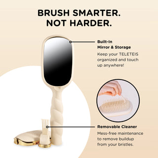 Teleties Detangler Hair Brush for Thick Hair