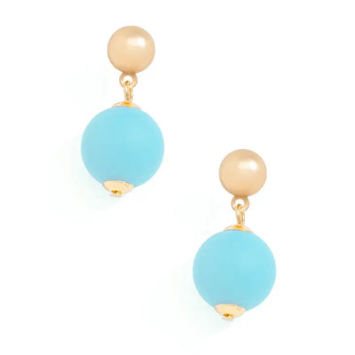 Zenzii 14mm Resin Bead Drop Earring