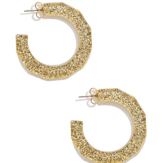 Zenzii Small Textured Hoop Earring