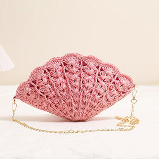 Woven Shell Crossbody Bag