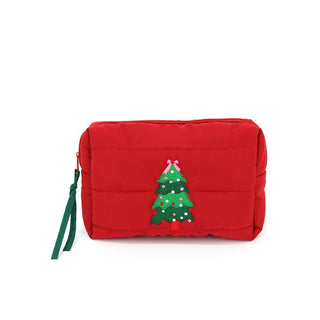 Quilted Christmas Tree Puffer Bag