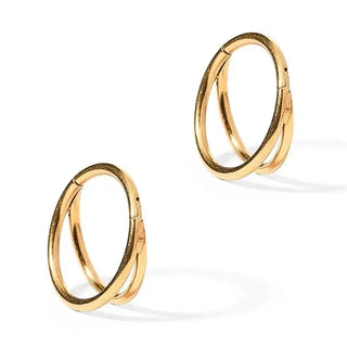 Linny Co Huggie Earrings - Nylah Gold 10mm