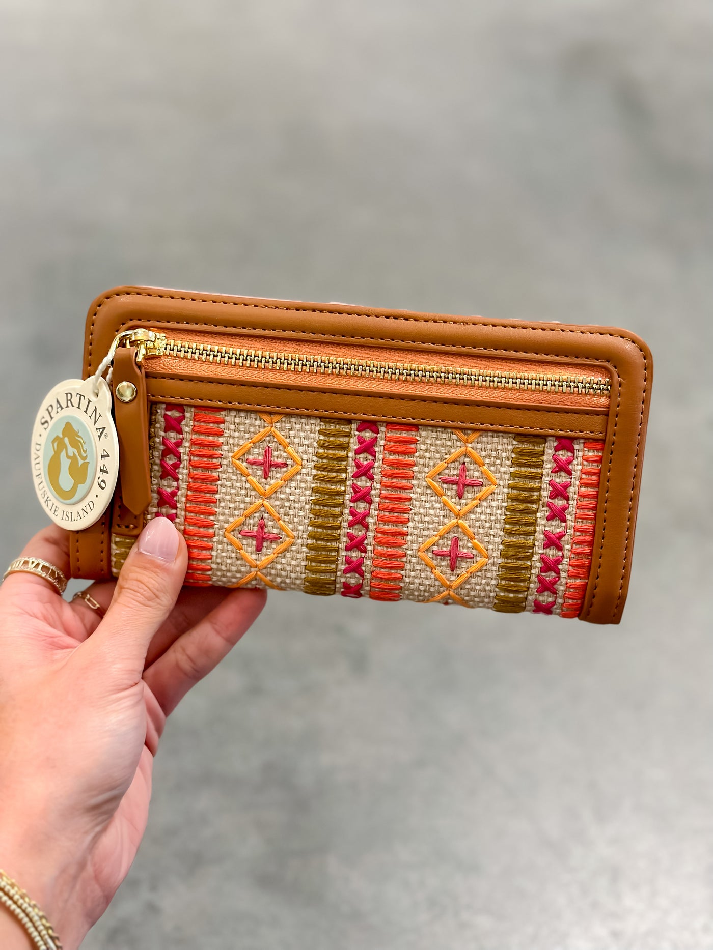 Spartina Snap Wallet Callawassie Pineapple