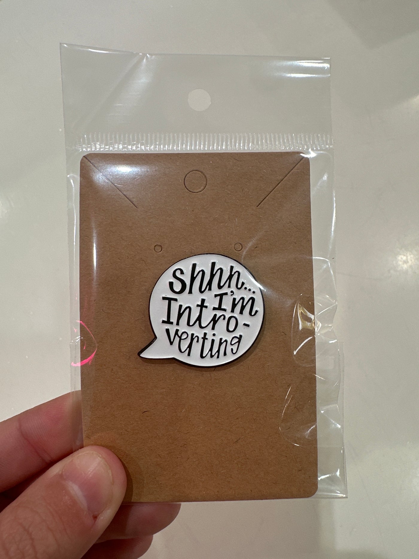 “Shhh I’m Introverting” Pin