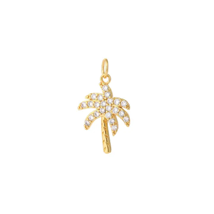 Diamond Palm Tree Charm