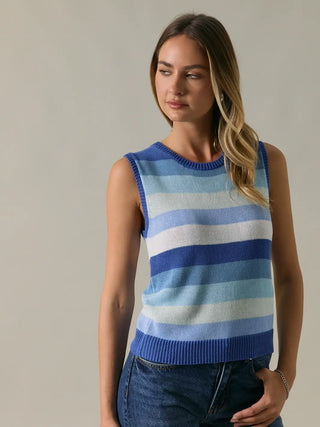 Blue Daze Stripe Top