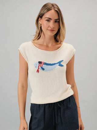 USA Fishy Sweater Top