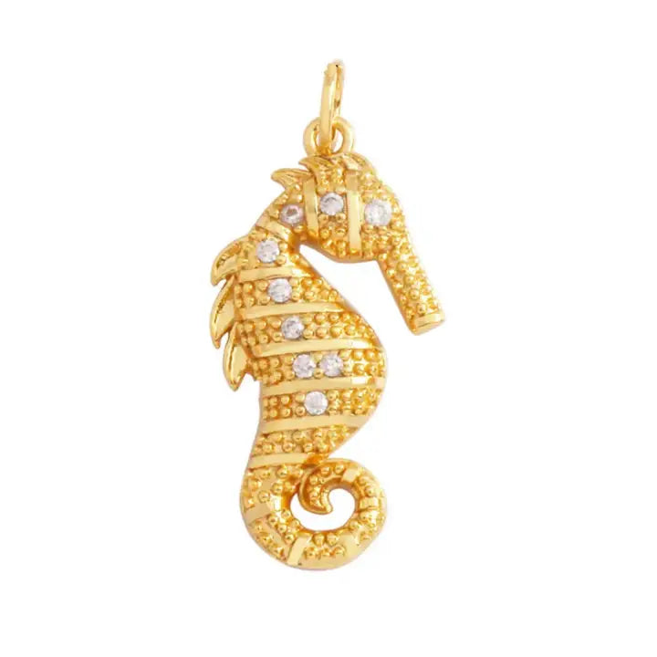 Long Seahorse Charm