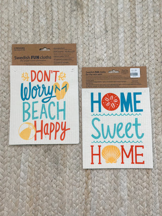 Coastal Swedish Fun Cloths - The Paper Towel Alternative