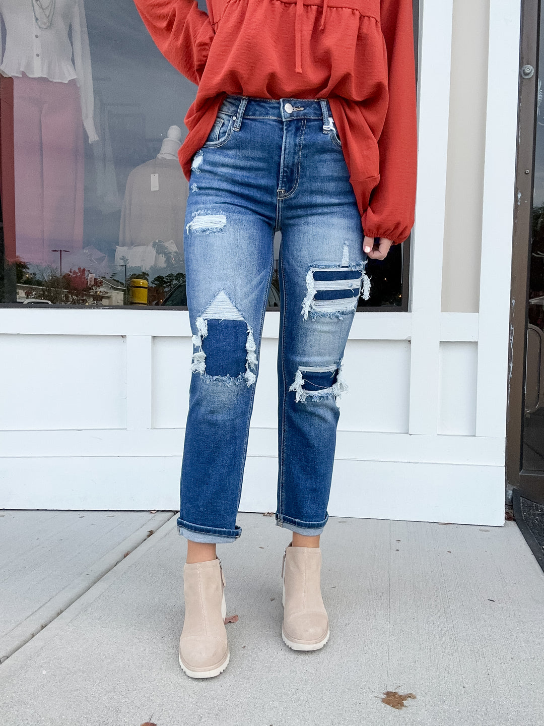 Bleached Jeans Outfit Risen Lizzie Jean – Salty Chic Boutique