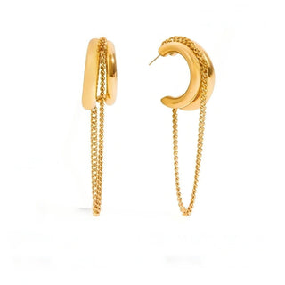 Sahira Blaine Chain Hoop - Tarnish Resistant
