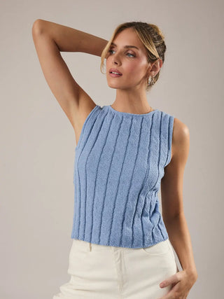 Boat Neck Knit Top