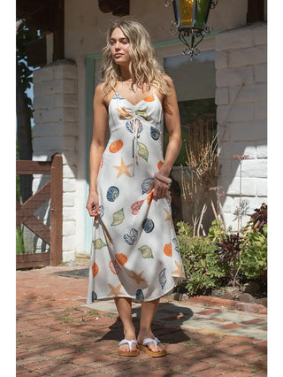 Beach Shells Midi Dress