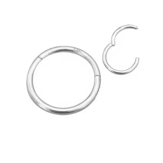 Linny Co Huggie Infinity Hoop Earrings - Ava Silver 10mm