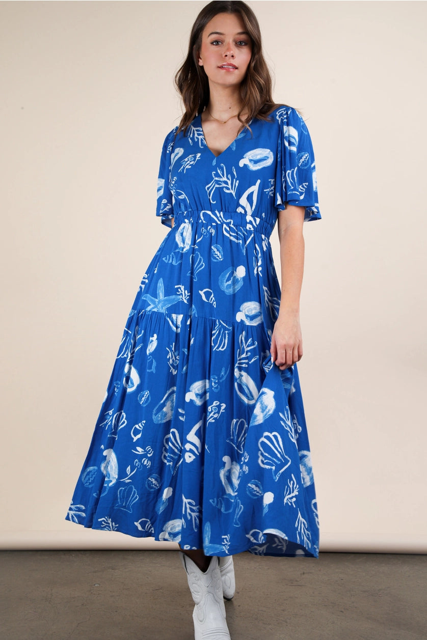 Tropical Oasis Midi Dress